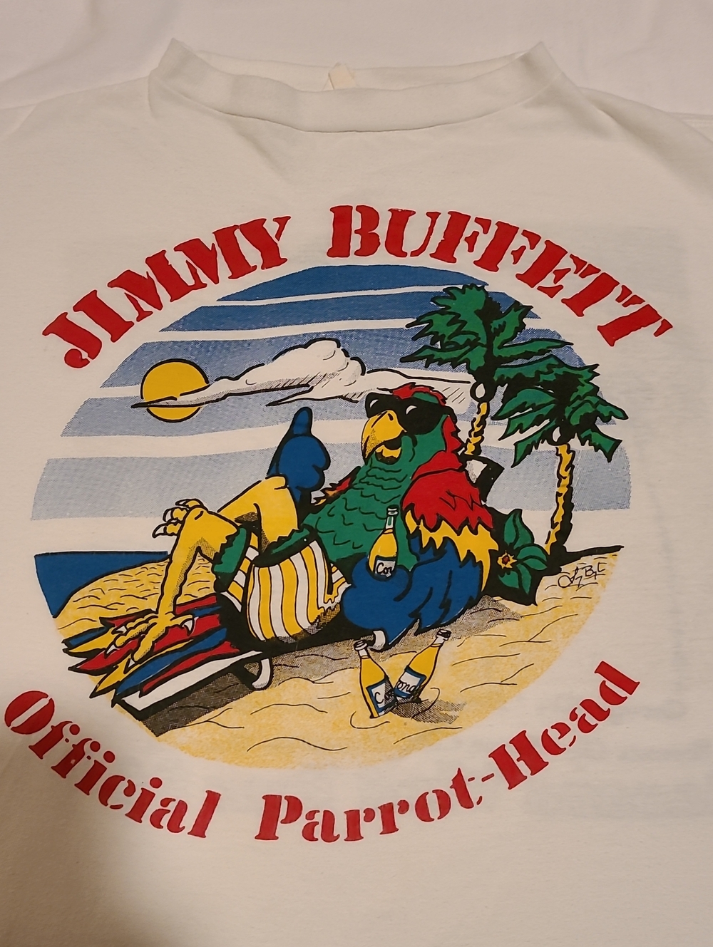 Jimmy Buffett Concert T-shirt 96 Official Parrot Head Vintage Banana Wind Tour